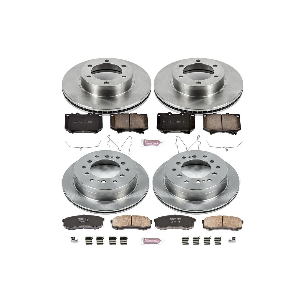 PowerStop KOE2756 - OE Stock Replacement Brake Pad and Rotor Kit