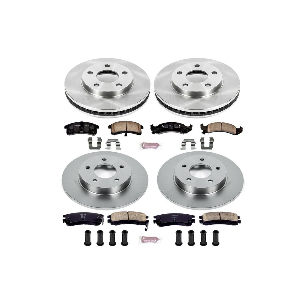 PowerStop KOE2761 - OE Stock Replacement Brake Pad and Rotor Kit