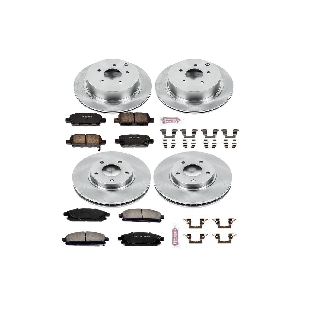 PowerStop KOE2766 - OE Stock Replacement Brake Pad and Rotor Kit
