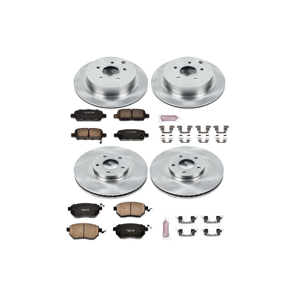 PowerStop KOE2767 - OE Stock Replacement Brake Pad and Rotor Kit