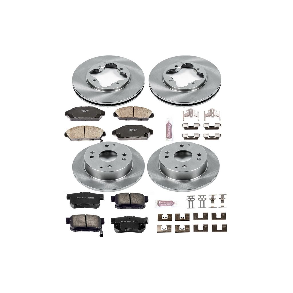 PowerStop KOE2773 - OE Stock Replacement Brake Pad and Rotor Kit