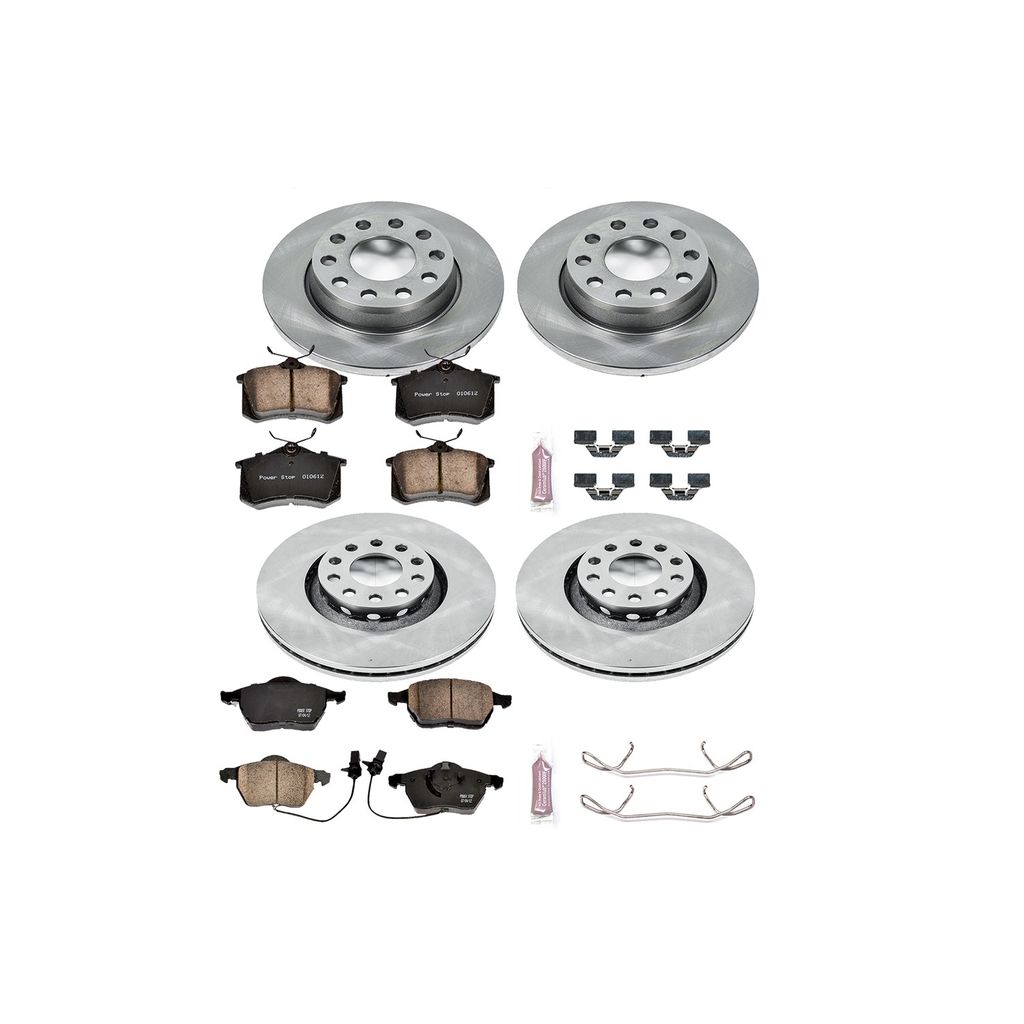 PowerStop KOE2777 - OE Stock Replacement Brake Pad and Rotor Kit