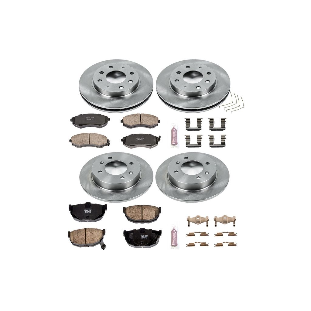 PowerStop KOE2778 - OE Stock Replacement Brake Pad and Rotor Kit
