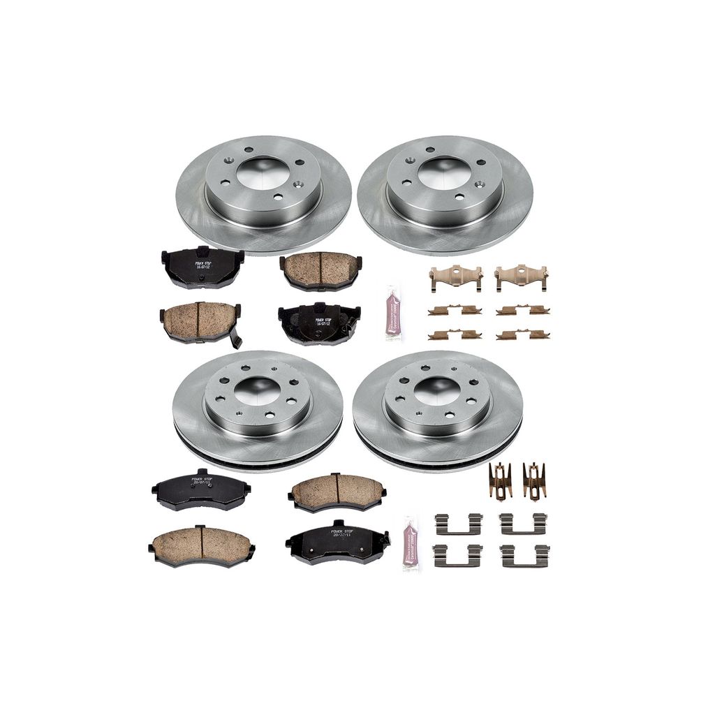 PowerStop KOE2779 - OE Stock Replacement Brake Pad and Rotor Kit