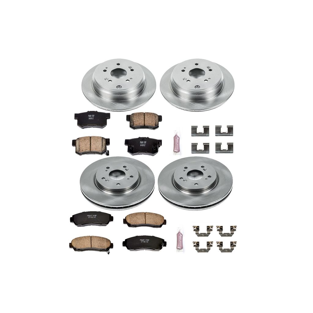 PowerStop KOE2781 - OE Stock Replacement Brake Pad and Rotor Kit