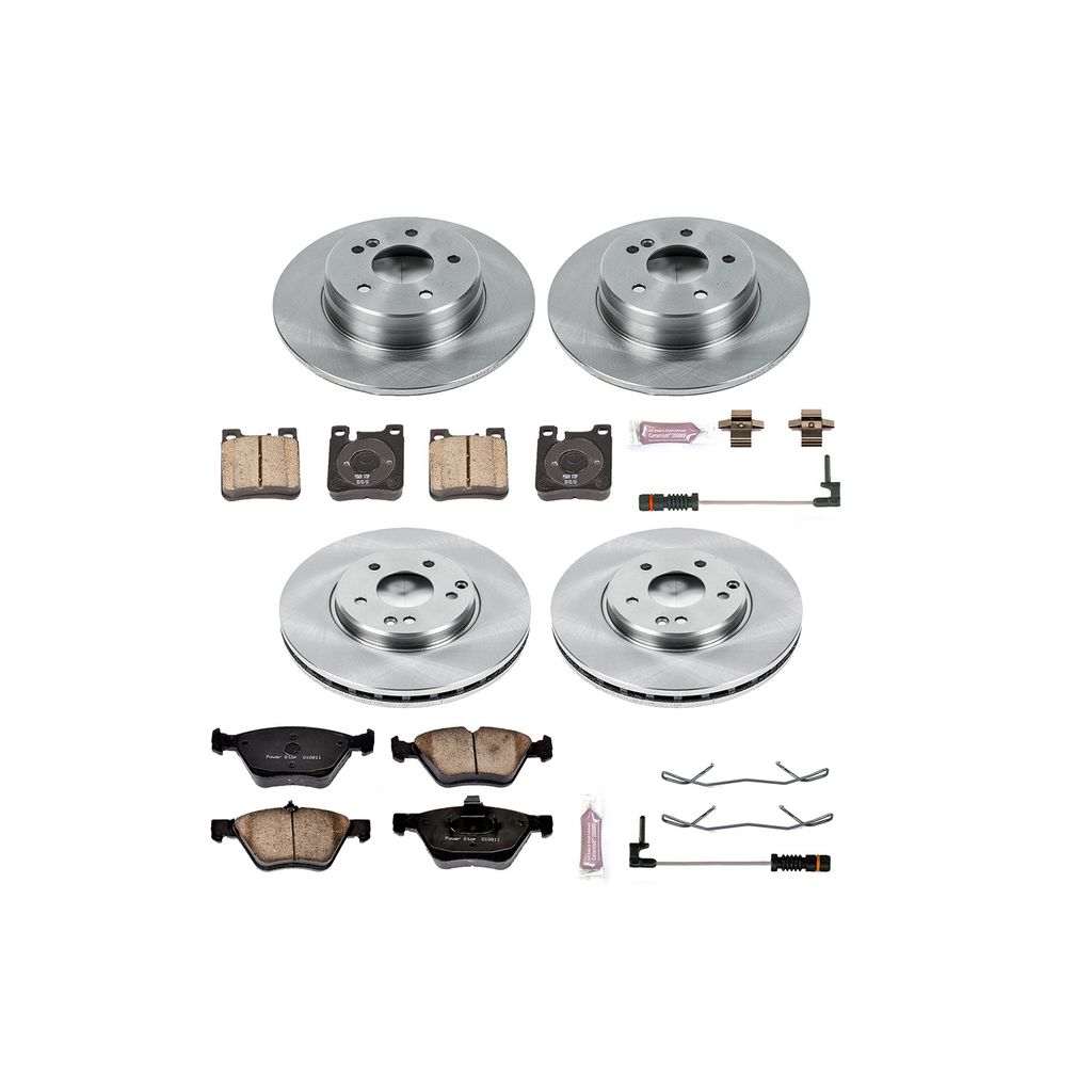 PowerStop KOE2785 - OE Stock Replacement Brake Pad and Rotor Kit