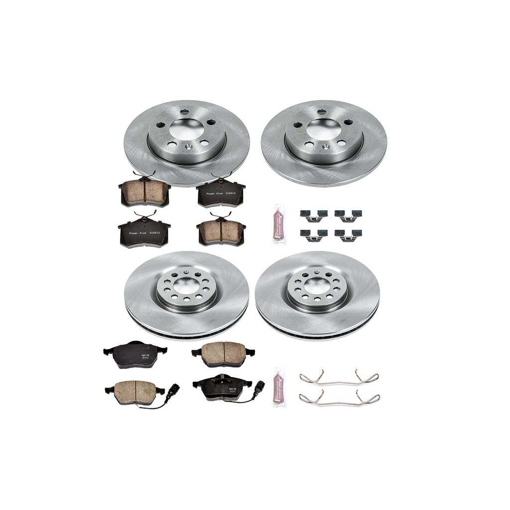 PowerStop KOE2795 - OE Stock Replacement Brake Pad and Rotor Kit