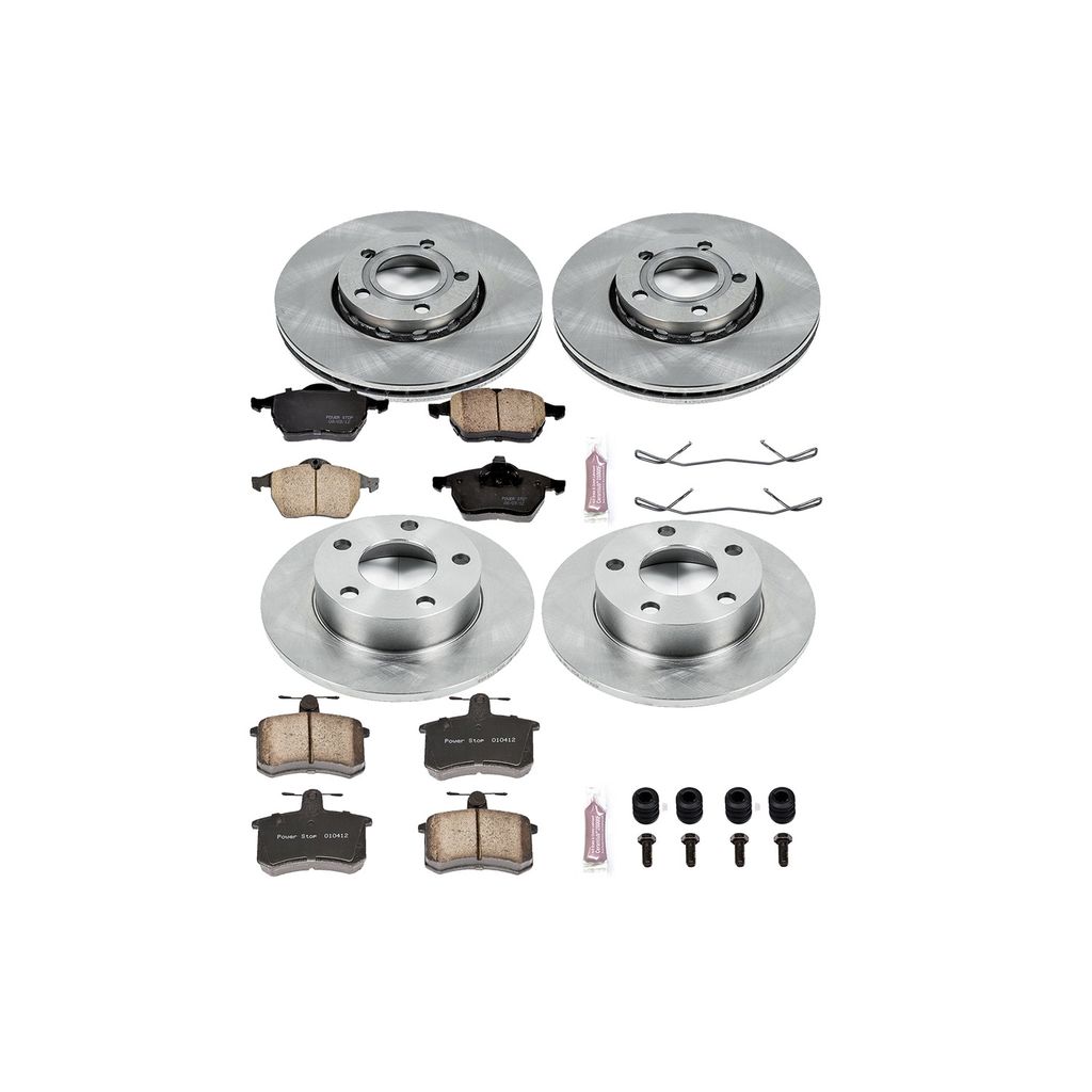PowerStop KOE2799 - OE Stock Replacement Brake Pad and Rotor Kit