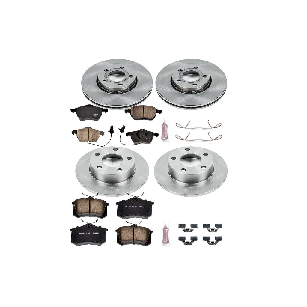 PowerStop KOE2800 - OE Stock Replacement Brake Pad and Rotor Kit