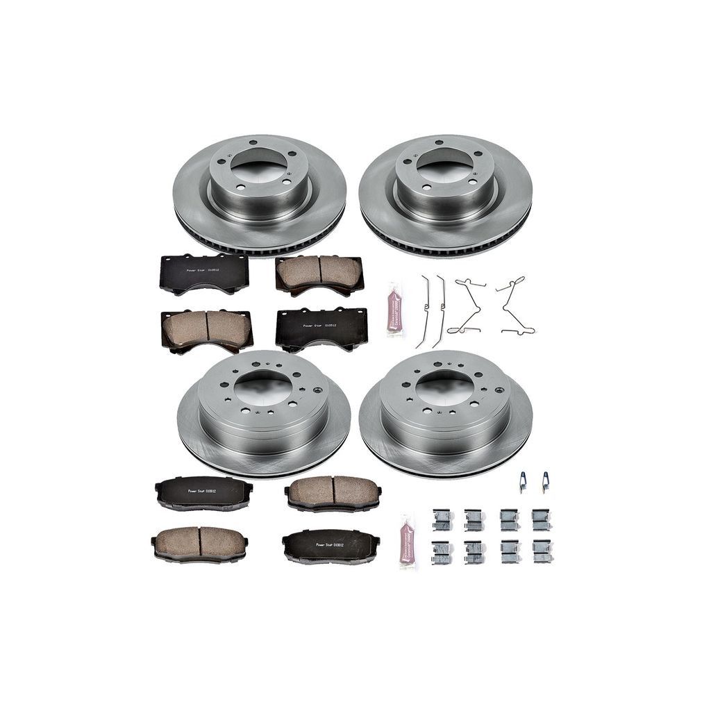 PowerStop KOE2813 - OE Stock Replacement Brake Pad and Rotor Kit