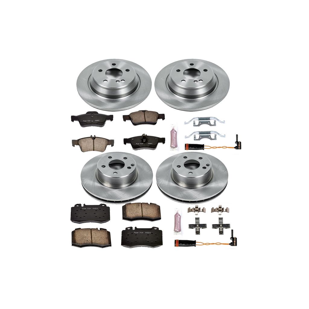 PowerStop KOE2817 - OE Stock Replacement Brake Pad and Rotor Kit