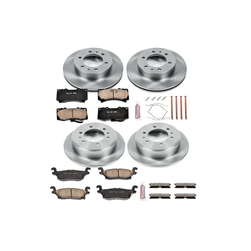 PowerStop KOE2820 - OE Stock Replacement Brake Pad and Rotor Kit