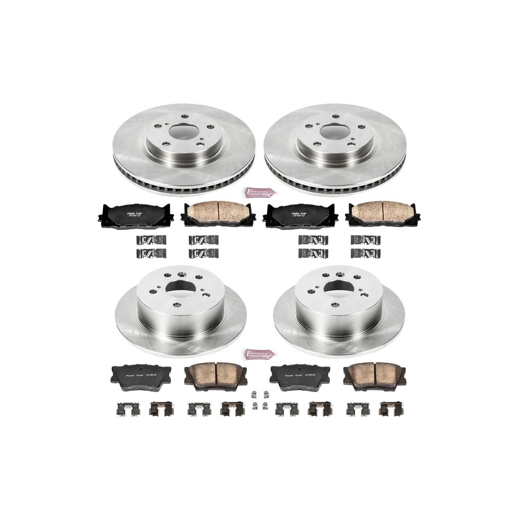PowerStop KOE2822 - OE Stock Replacement Brake Pad and Rotor Kit