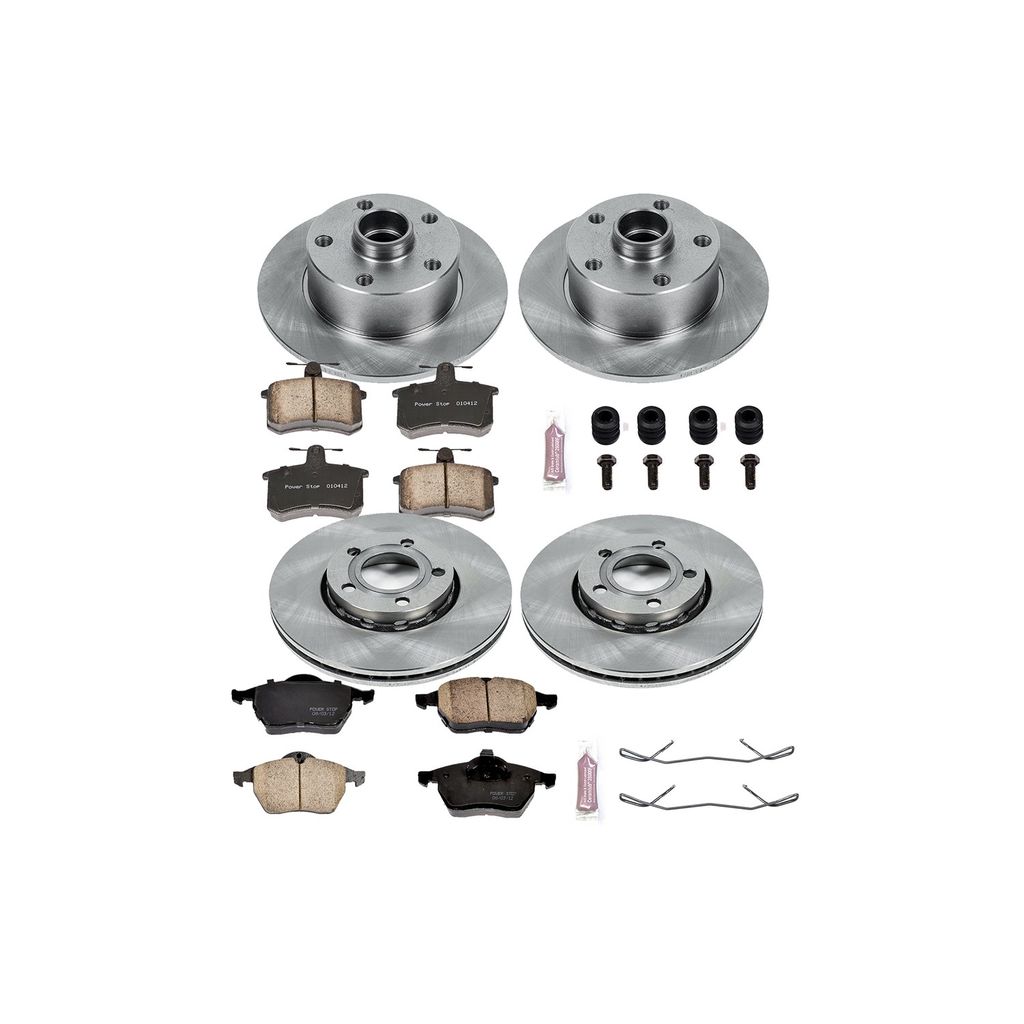 PowerStop KOE2823 - OE Stock Replacement Brake Pad and Rotor Kit