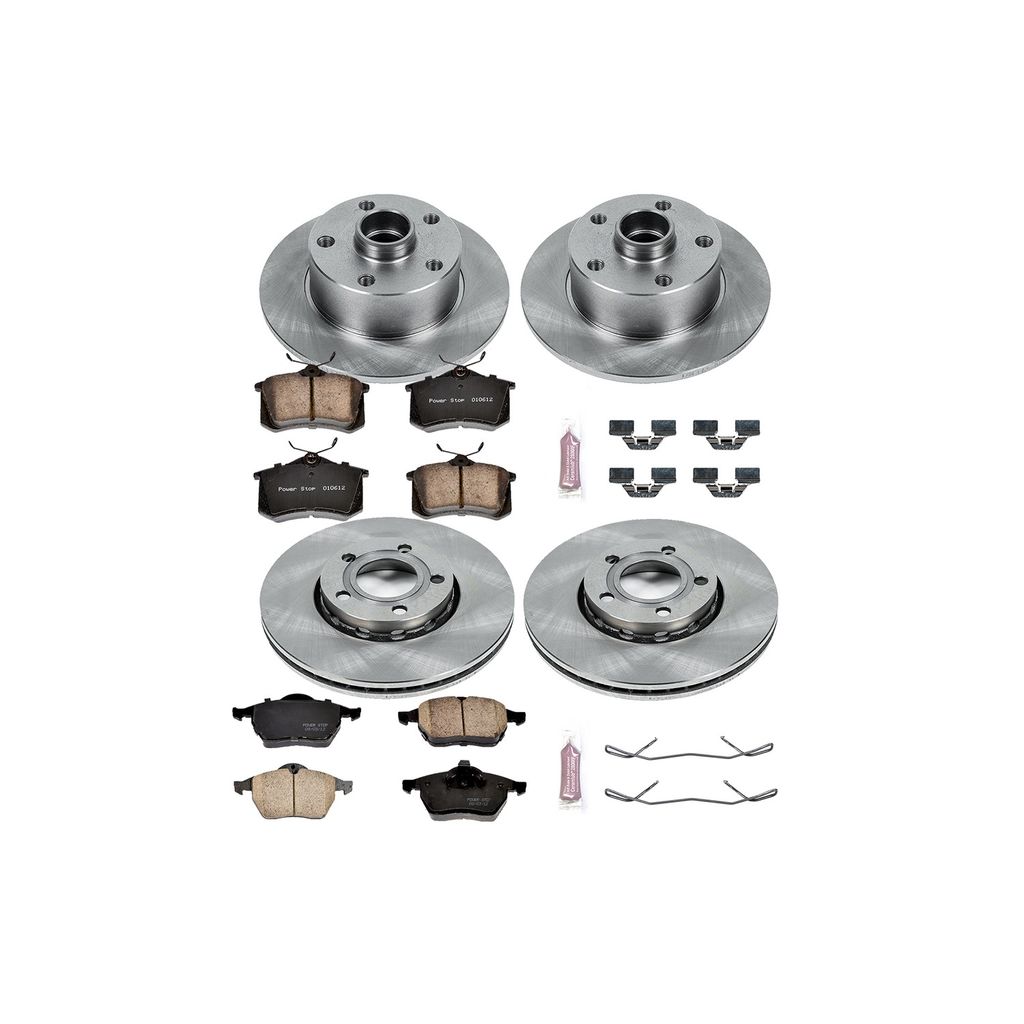 PowerStop KOE2824 - OE Stock Replacement Brake Pad and Rotor Kit