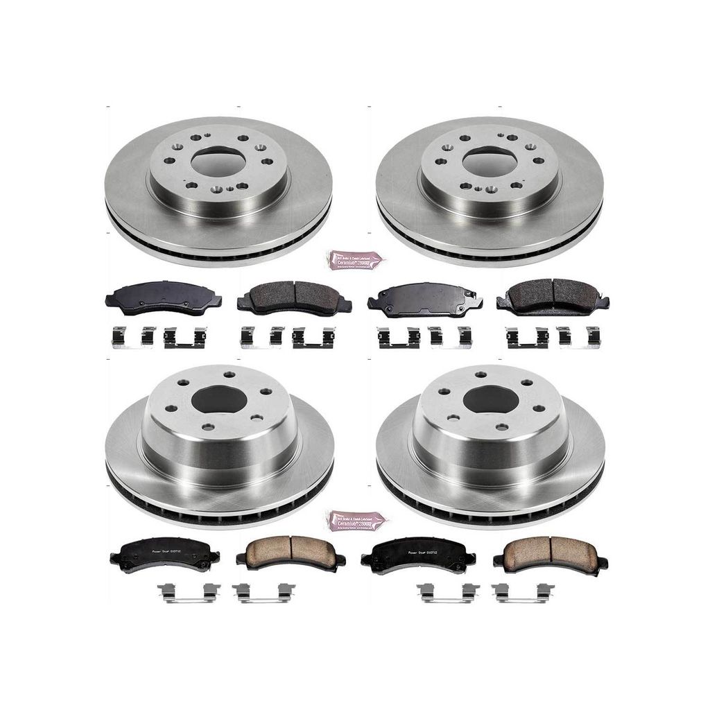 PowerStop KOE2826 - OE Stock Replacement Brake Pad and Rotor Kit