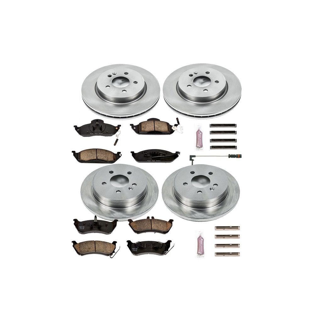 PowerStop KOE2833 - OE Stock Replacement Brake Pad and Rotor Kit