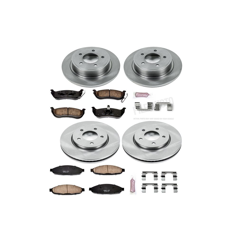 PowerStop KOE2838 - OE Stock Replacement Brake Pad and Rotor Kit
