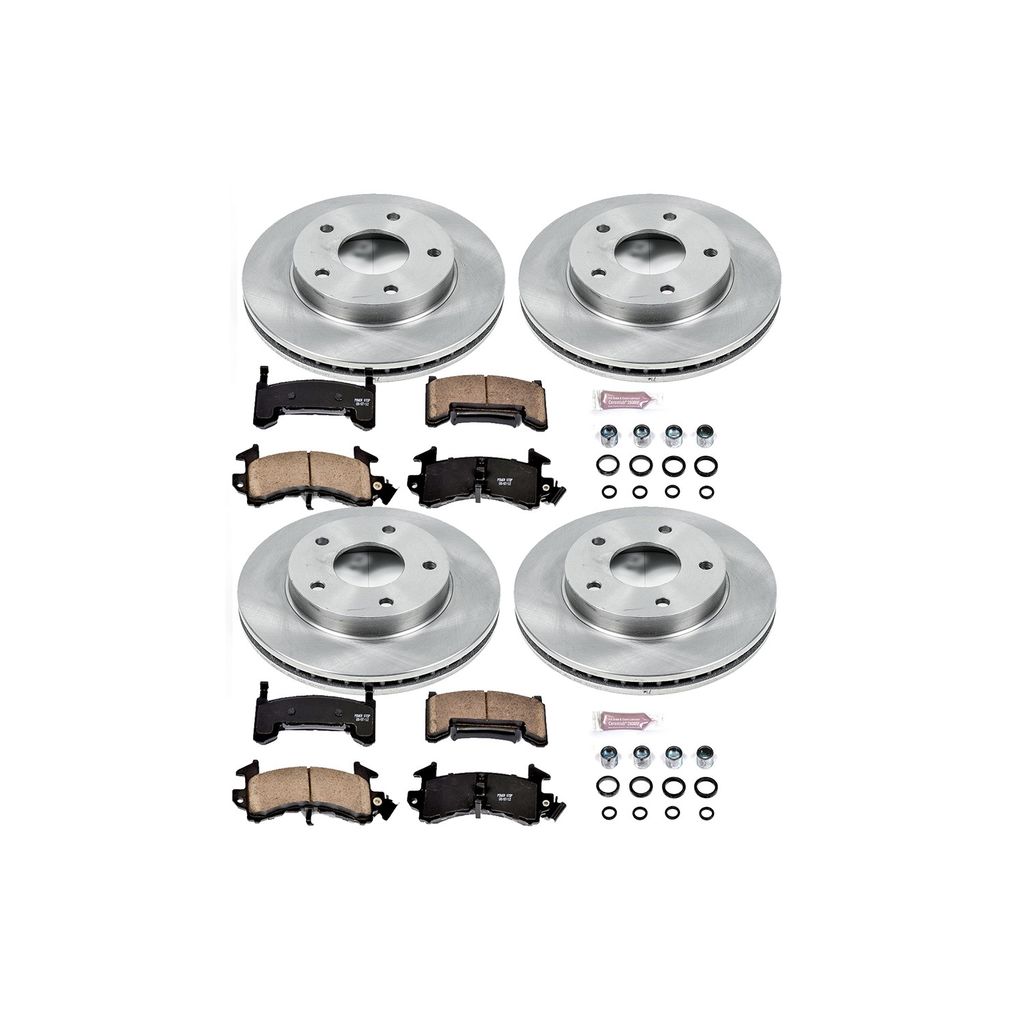 PowerStop KOE2847 - OE Stock Replacement Brake Pad and Rotor Kit