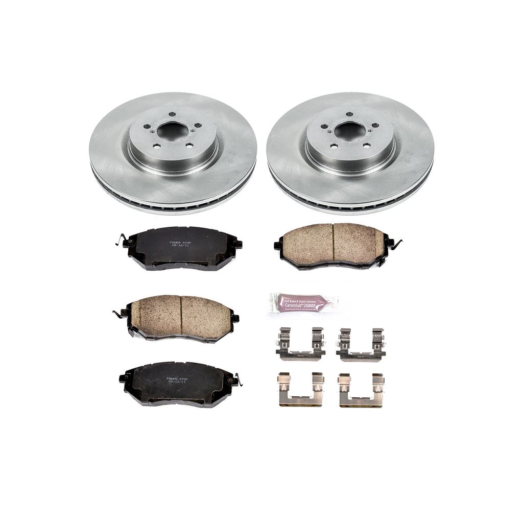 PowerStop KOE285 - OE Stock Replacement Brake Pad and Rotor Kit