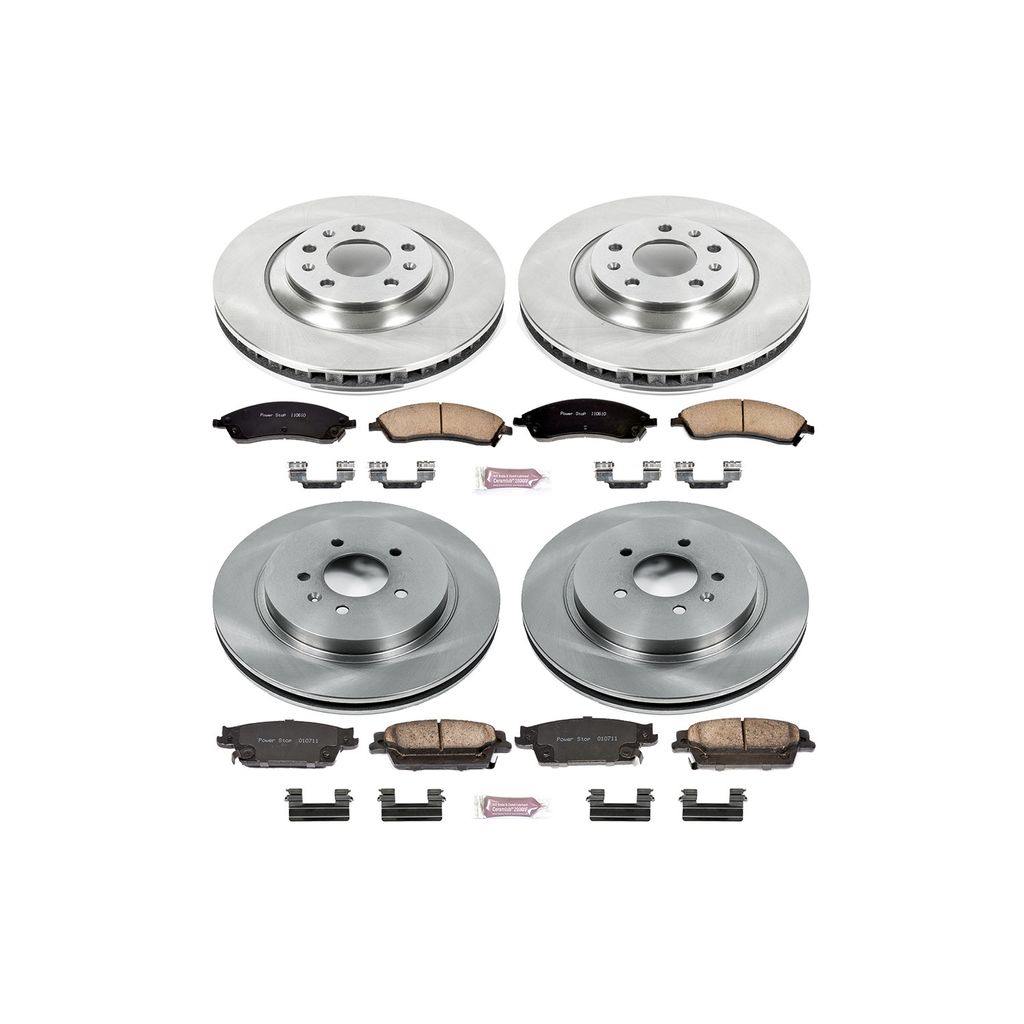PowerStop KOE2875 - OE Stock Replacement Brake Pad and Rotor Kit