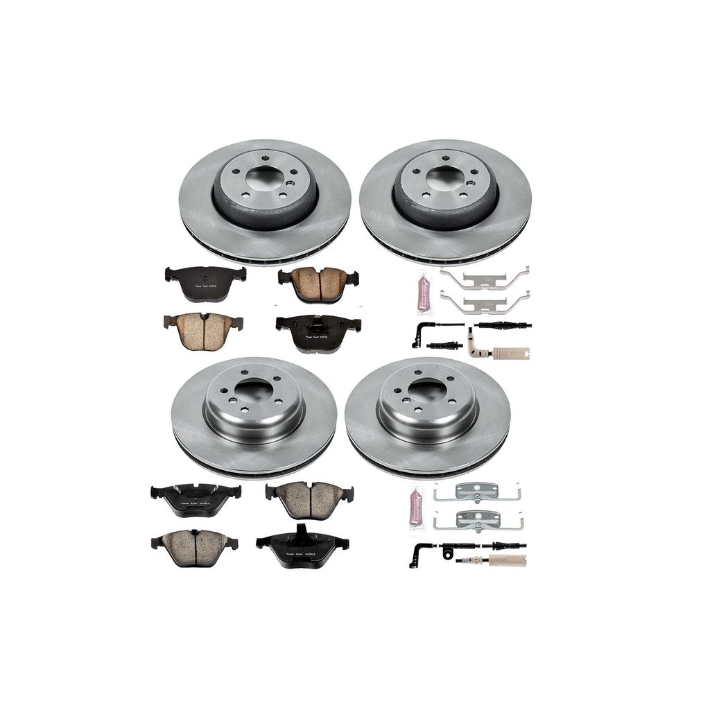 PowerStop KOE2877 - OE Stock Replacement Brake Pad and Rotor Kit