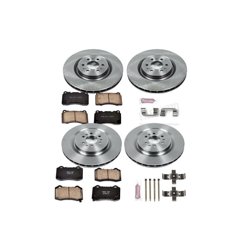 PowerStop KOE2881 - OE Stock Replacement Brake Pad and Rotor Kit