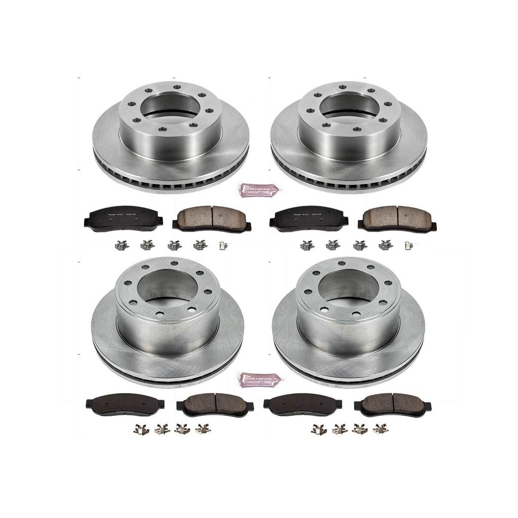 PowerStop KOE2895 - OE Stock Replacement Brake Pad and Rotor Kit