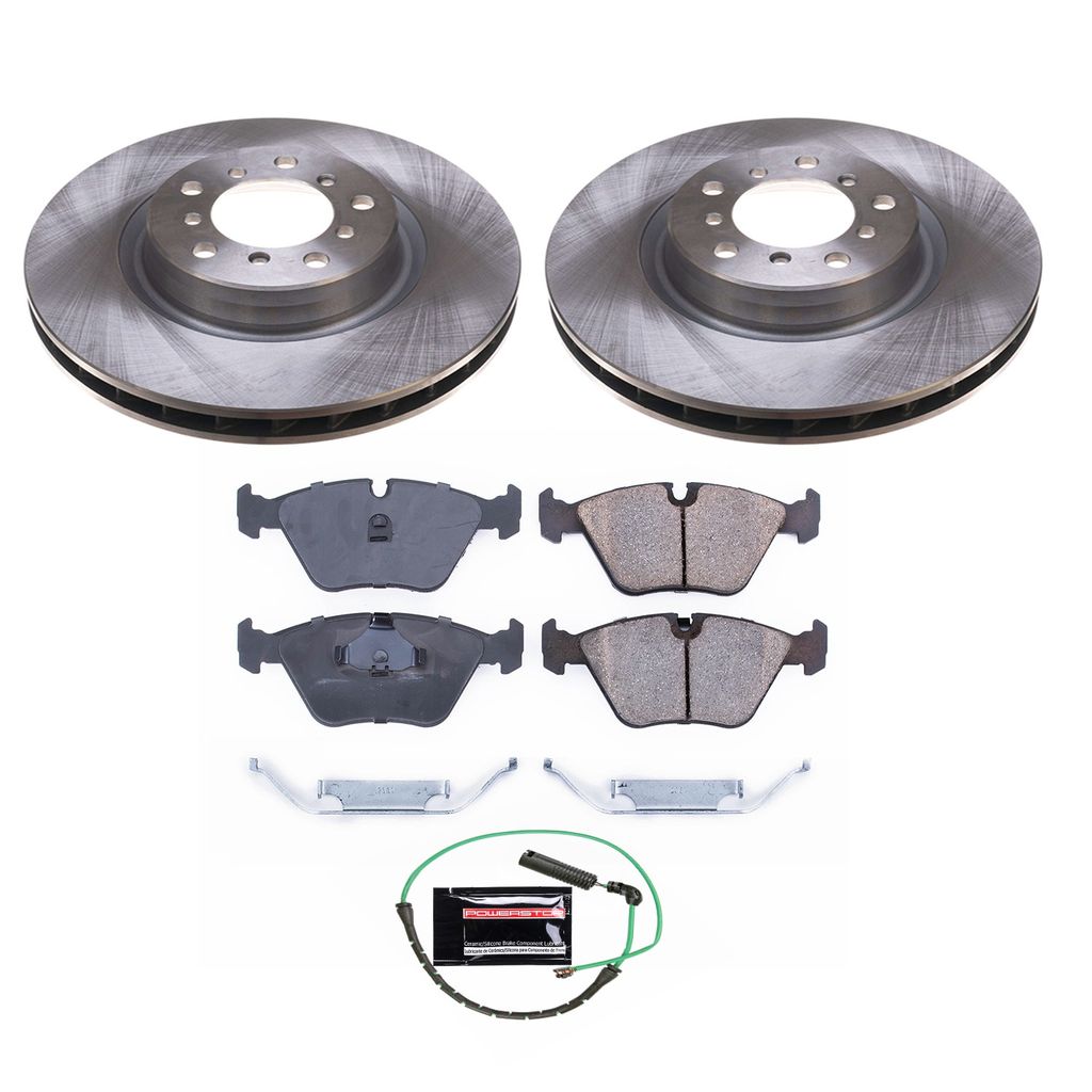 PowerStop KOE2903 - OE Stock Replacement Brake Pad and Rotor Kit