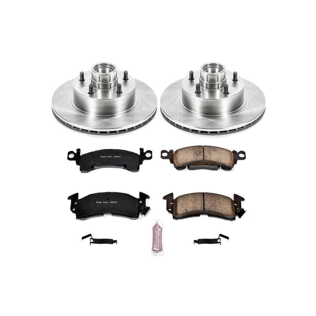 PowerStop KOE2908 - OE Stock Replacement Brake Pad and Rotor Kit