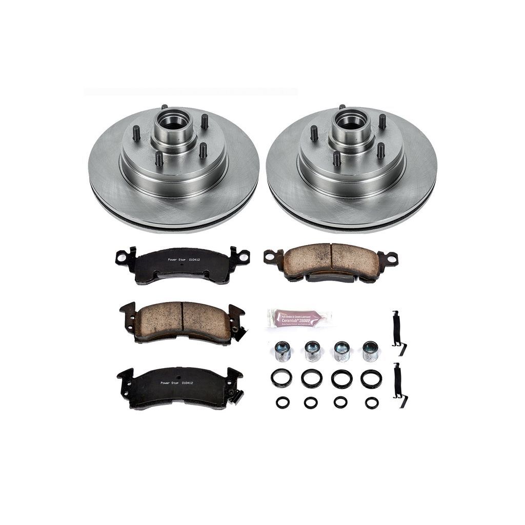 PowerStop KOE2936 - OE Stock Replacement Brake Pad and Rotor Kit