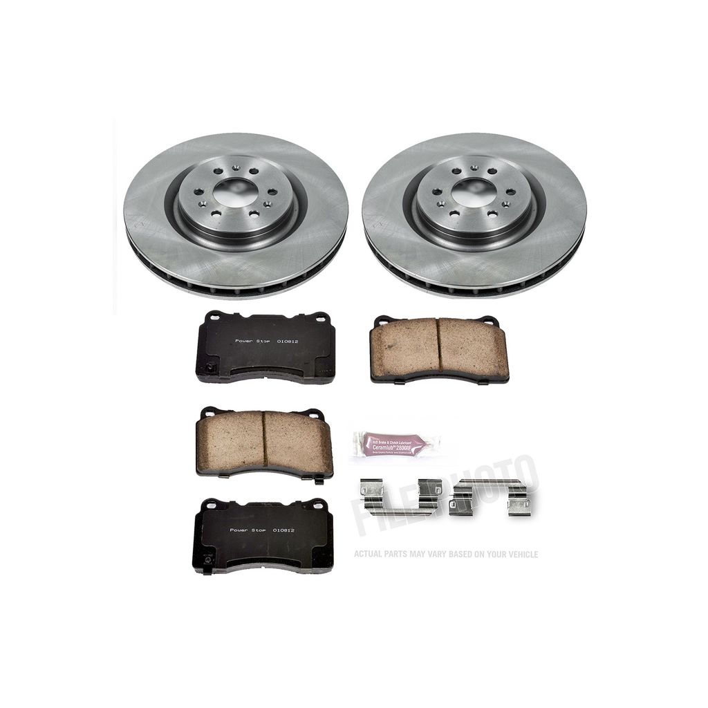 PowerStop KOE2944 - OE Stock Replacement Brake Pad and Rotor Kit