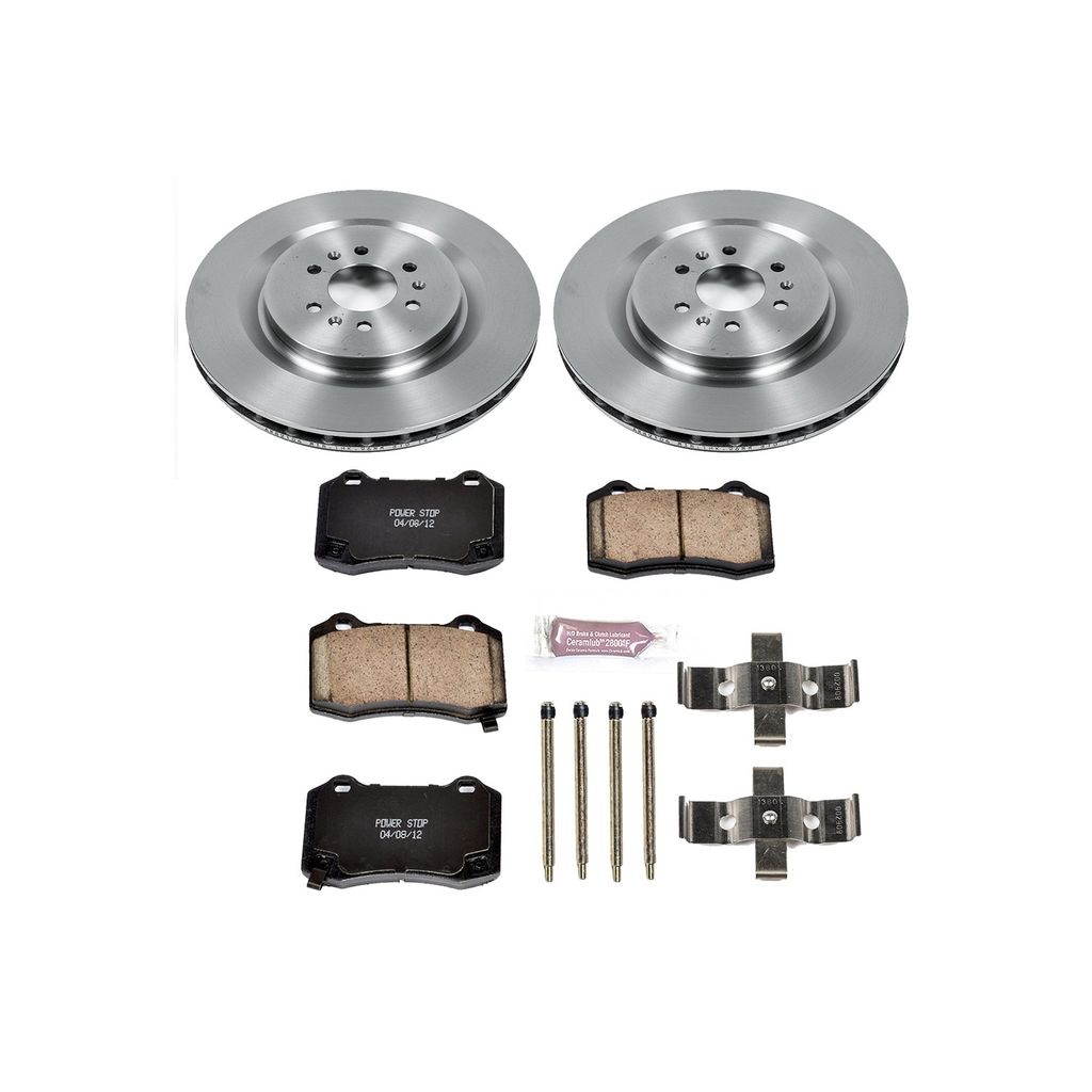 PowerStop KOE2945 - OE Stock Replacement Brake Pad and Rotor Kit