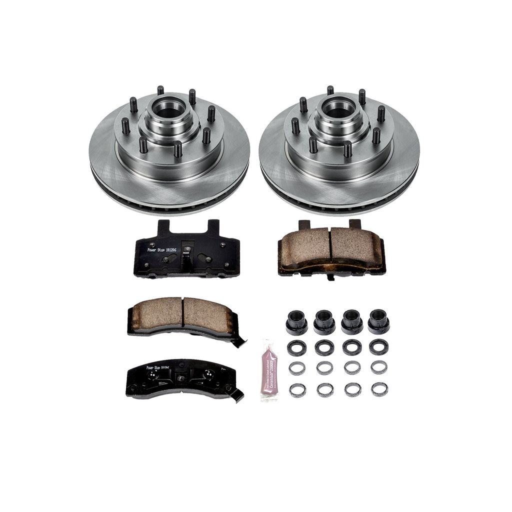 PowerStop KOE2947 - OE Stock Replacement Brake Pad and Rotor Kit