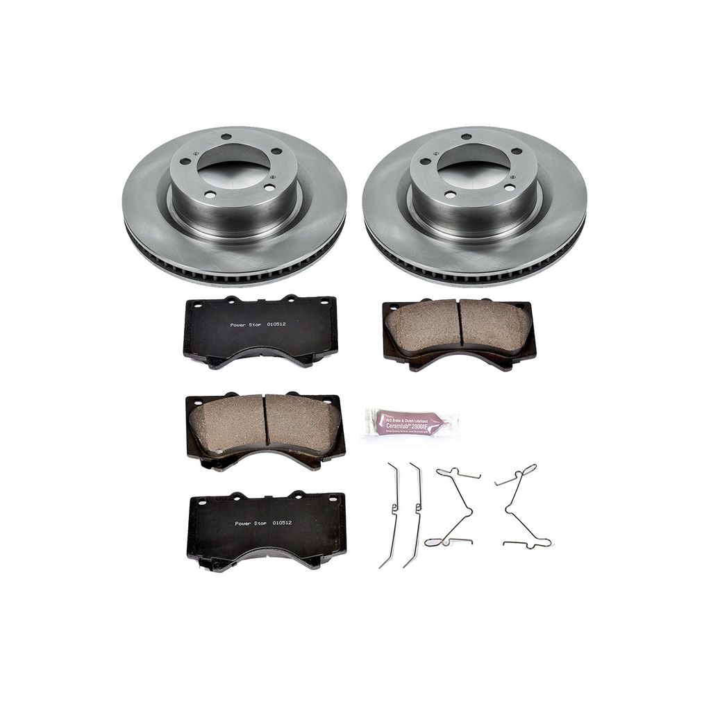 PowerStop KOE2952 - OE Stock Replacement Brake Pad and Rotor Kit