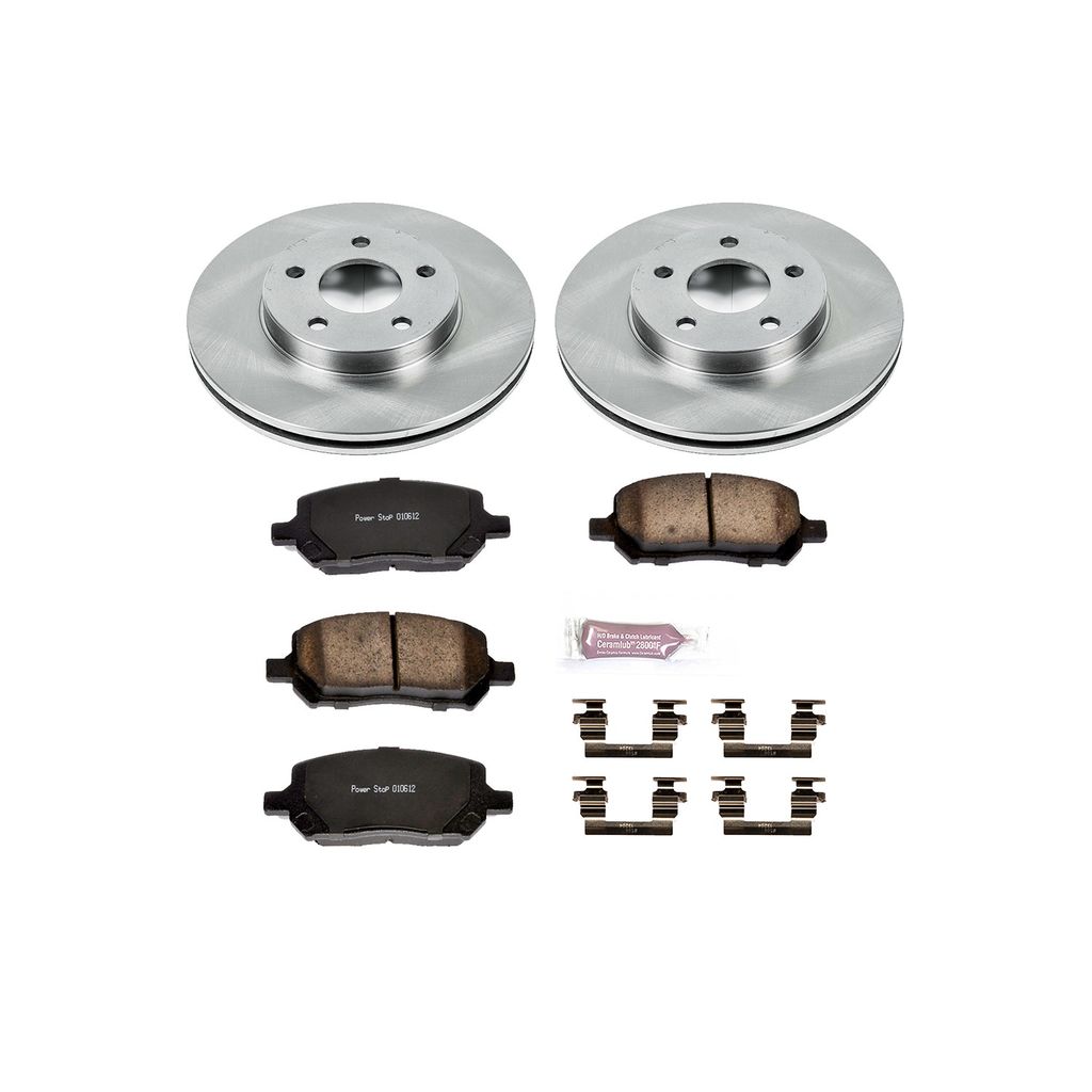 PowerStop KOE2983 - OE Stock Replacement Brake Pad and Rotor Kit
