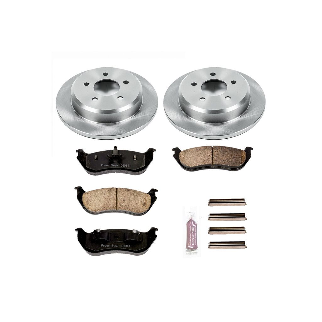 PowerStop KOE2984 - OE Stock Replacement Brake Pad and Rotor Kit