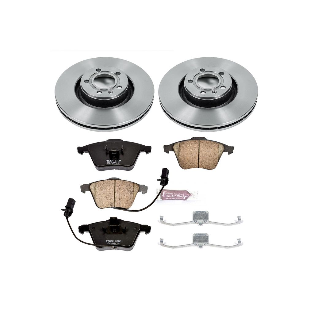 PowerStop KOE2993 - OE Stock Replacement Brake Pad and Rotor Kit