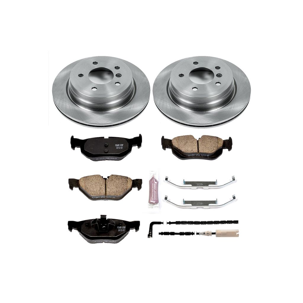 PowerStop KOE3001 - OE Stock Replacement Brake Pad and Rotor Kit