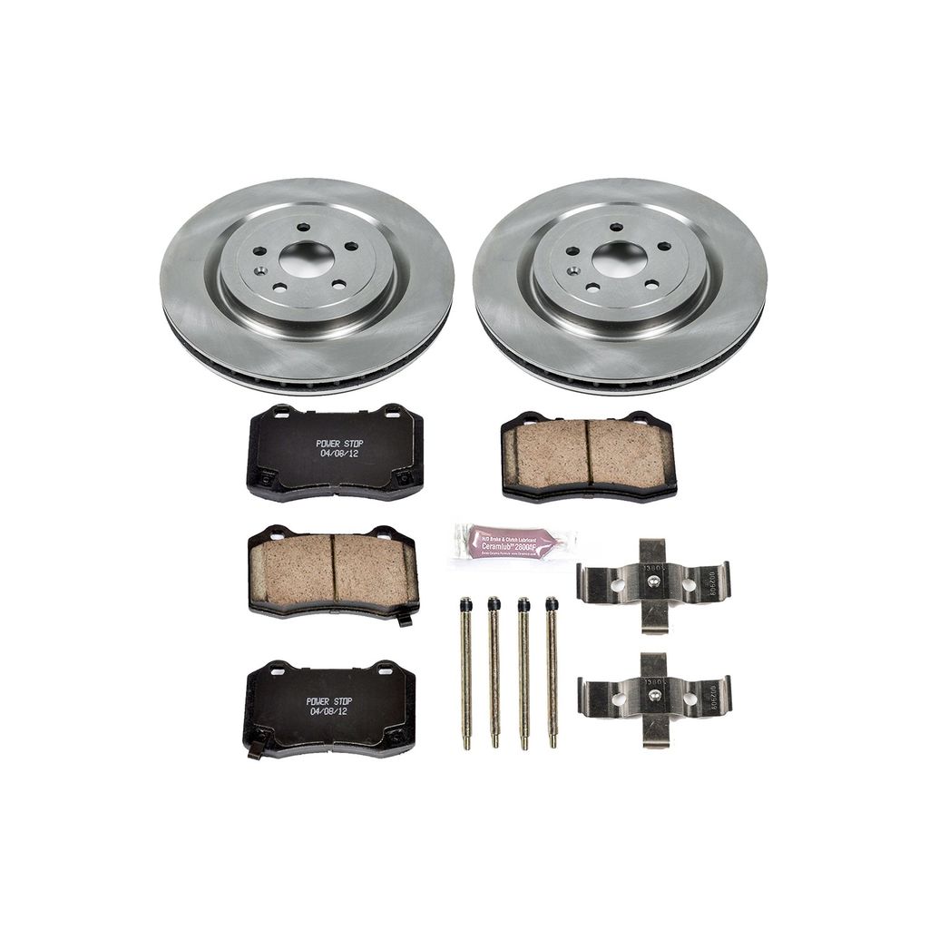 PowerStop KOE3019 - OE Stock Replacement Brake Pad and Rotor Kit