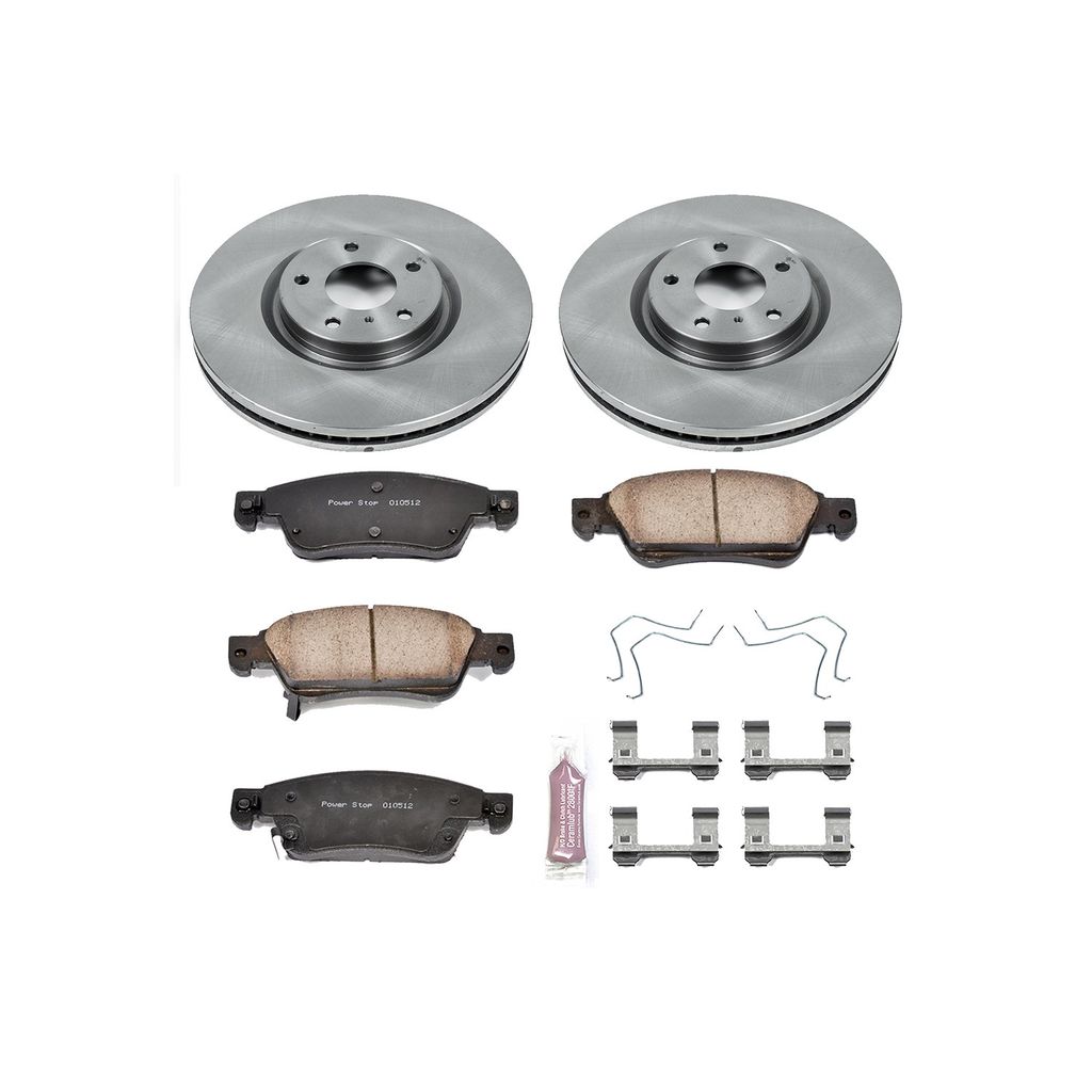 PowerStop KOE3022 - OE Stock Replacement Brake Pad and Rotor Kit