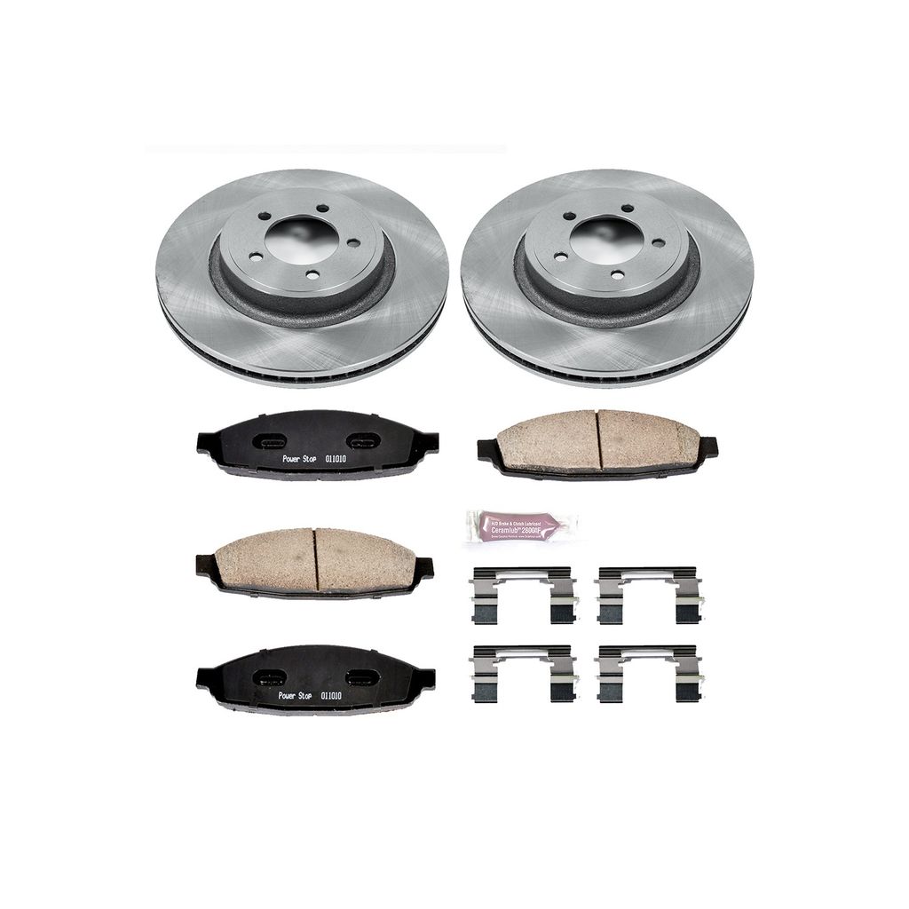 PowerStop KOE3024 - OE Stock Replacement Brake Pad and Rotor Kit