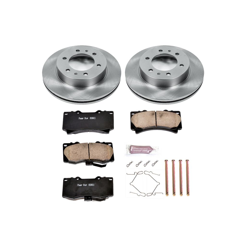 PowerStop KOE3035 - OE Stock Replacement Brake Pad and Rotor Kit