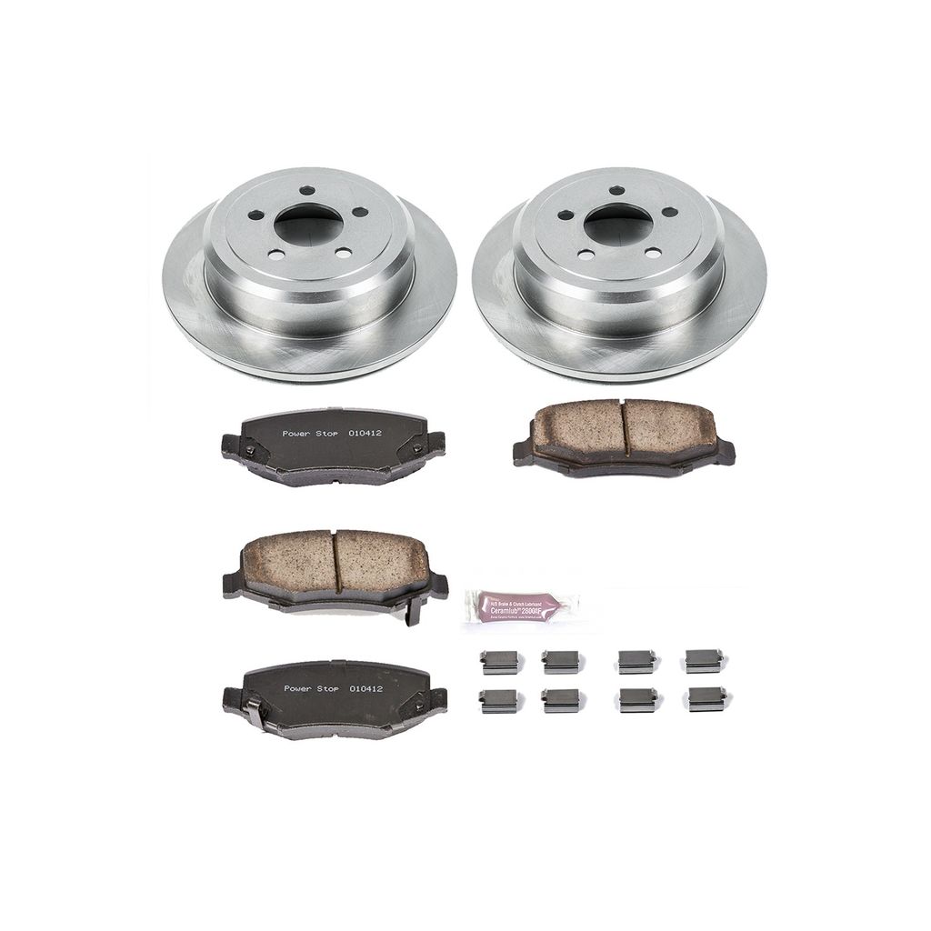 PowerStop KOE3046 - OE Stock Replacement Brake Pad and Rotor Kit