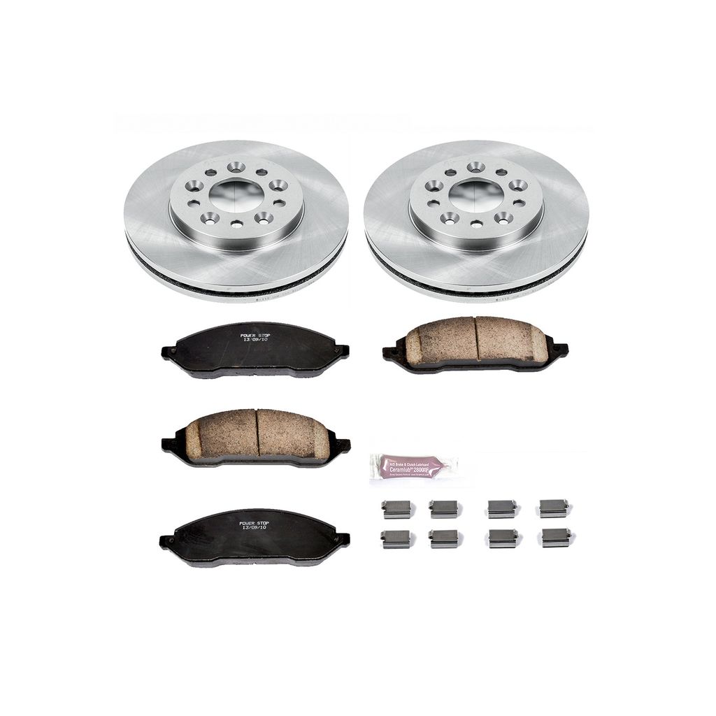 PowerStop KOE3051 - OE Stock Replacement Brake Pad and Rotor Kit