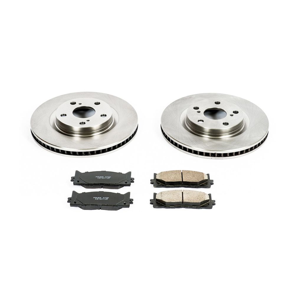 PowerStop KOE3053 - OE Stock Replacement Brake Pad and Rotor Kit