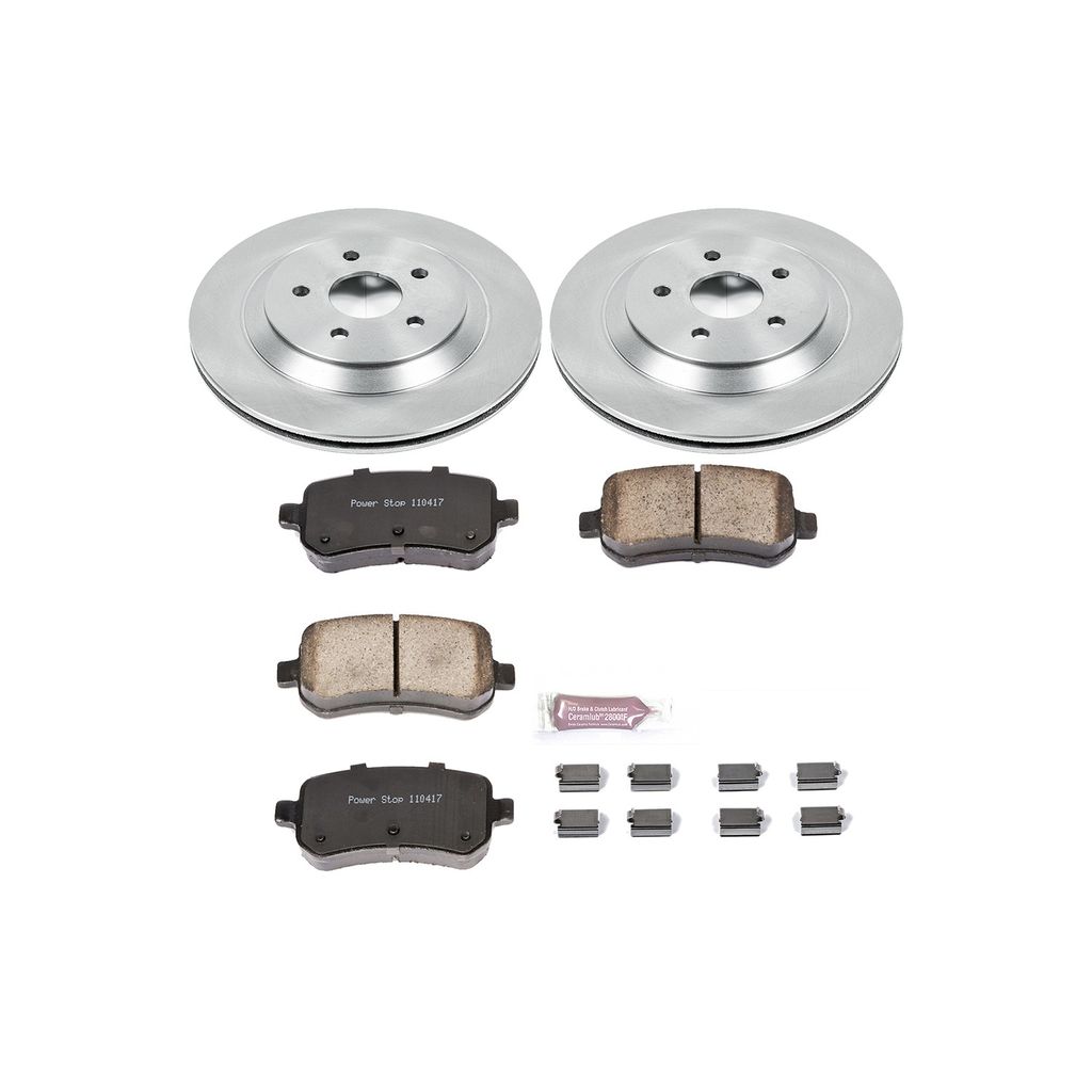 PowerStop KOE3061 - OE Stock Replacement Brake Pad and Rotor Kit
