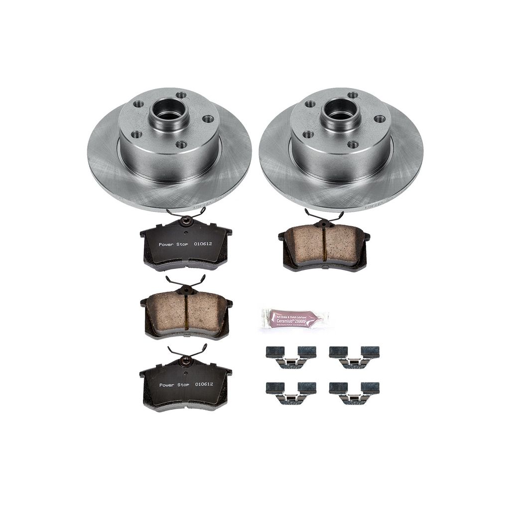 PowerStop KOE3064 - OE Stock Replacement Brake Pad and Rotor Kit