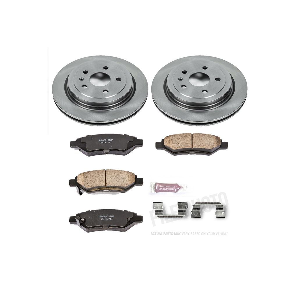 PowerStop KOE3072 - OE Stock Replacement Brake Pad and Rotor Kit
