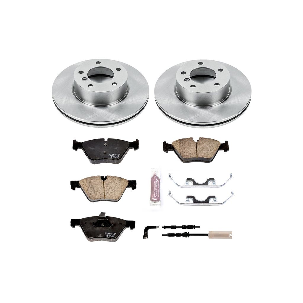 PowerStop KOE3087 - OE Stock Replacement Brake Pad and Rotor Kit